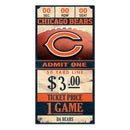 WinCraft, Chicago Bears Ticket Wooden Sign