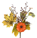 Liberty Floral, Pumpkin Maple Leaves Pick