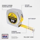 STANLEY PowerLock 25 ft. L X 1 in. W Compact Tape Measure 1 pk