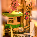 Robotime, Sakura Tram Miniature Book Nook Kit
