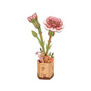 Robotime, Pink Carnation Wood Craft