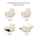 Recliner and Swivel Glider - Almond Teddy Loop