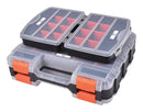Home Plus 12 in. W X 8 in. H Storage Organizer Plastic 3 compartments Black, Pack of 6