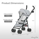 Convenience Baby Stroller - Grey