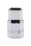 Crescent 12 mm X 3/8 in. drive Metric 12 Point Standard Socket 1 pc