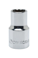 Crescent 27 mm X 1/2 in. drive Metric 12 Point Standard Socket 1 pc