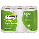 Marcal 100% Recycled Roll Towels, 2-Ply, 5 1/2 X 11, 140/Roll, 6 Rolls/Pack - MRC6181PK