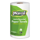 Marcal 100% Recycled Roll Towels, 2-Ply, 8.8 X 11, 210 Sheets, 12 Rolls/Carton - MRC6210