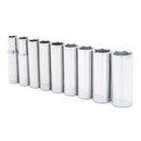 Crescent 3/8 in. X 3/8 in. drive Metric 6 Point Deep Deep Well Socket Set 9 pc