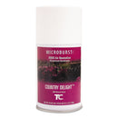 Rubbermaid Tc Microburst 9000 Air Freshener Refill, Country Delight, 5.3 Oz Aerosol, 4/Carton - RCP4012481