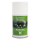 Rubbermaid Tc Microburst 9000 Air Freshener Refill, Orchard Fields, 5.3 Oz Aerosol, 4/Carton - RCP4012451