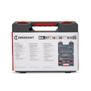 Crescent 1/4 and 3/8 in. drive Metric/SAE 6 and 12 Point Socket Wrench Set 84 pc