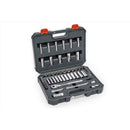 Crescent 3/8 in. X 3/8 in. drive Metric/SAE 6 and 12 Point Mechanic's Tool Set 57 pc