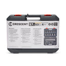 Crescent 3/8 in. X 3/8 in. drive Metric/SAE 6 and 12 Point Mechanic's Tool Set 57 pc