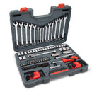 Crescent 3/8 in. drive Metric/SAE 6 and 12 Point Mechanic's Tool Set 128 pc
