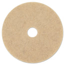 Boardwalk Natural Hog Hair Burnishing Floor Pads, 21" Diameter, 5/Carton - BWK4021NHE