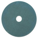 Boardwalk Aqua Burnishing Floor Pads, 19" Diameter, 5/Carton - BWK4019AQU