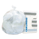 Heritage High-Density Waste Can Liners, 30 Gal, 10 Microns, 30" X 37", Natural, 500/Carton - HERZ6037MNR01