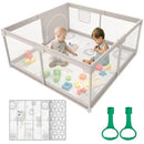 Baby Playpen with Mat - 47x47 Inch Safe Play Area