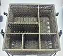 Utensil Caddies - Folding Handles Picnic Basket