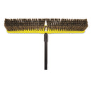 Rubbermaid Heavy Duty Floor Sweep, 24" X 3", Maroon, Polypropylene, 12/Carton - RCP9B17MARDZ