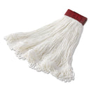 Rubbermaid Super Stitch Rayon Mop Heads, White, Large, 6/Carton - RCPD453WHI