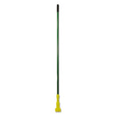 Rubbermaid Gripper Fiberglass Mop Handle, 60", Green/Yellow - RCPH246GRE