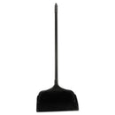 Rubbermaid Lobby Pro Upright Dustpan, W/Wheels, 12 1/2 ", Polypropylene W/Vinyl Coat, Black - RCP253100BK
