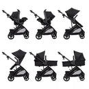 Passport Switch Modular Travel System with EZ-Lift PLUS Infant Car Seat - Dash Gray