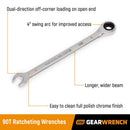 GEARWRENCH 9/16 inch in. X 9/16 inch in. 12 Point SAE Ratcheting Combination Wrench 7.504 in. L 1 pc