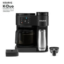 K-Duo Essentials Hot & Iced Single-Serve K-Cup Pod Coffee Maker & Carafe