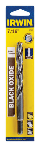 Irwin 7/16 in. X 5-1/2 in. L High Speed Steel Drill Bit Straight Shank 1 pc