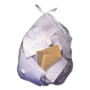 Heritage High-Density Waste Can Liners, 60 Gal, 22 Microns, 38" X 60", Natural, 150/Carton - HERZ7660WNR01