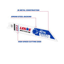 Lenox METALWOLF 6 in. Bi-Metal WAVE EDGE Reciprocating Saw Blade 14 TPI 1 blade, Pack of 50