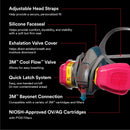 3M P100 Multi-Purpose Half Face Respirator Pro-Series Blue M 1 pc