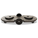 Rubbermaid Tandem Dolly, Two-Container, 300 Lb Capacity, 20.25W X 45D X 8H, Black - RCP264600BLA