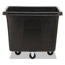 Rubbermaid Cube Truck, 500 Lb Capacity, Black - RCPFG461600BLA