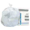 Heritage High-Density Waste Can Liners, 10 Gal, 8 Microns, 24" X 24", Natural, 1,000/Carton - HERZ4824LNR01