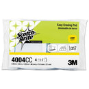 Scotch Brite Easy Erasing Pad 4004, 2 4/5 X 4 1/2 X 1 1/5, Blue/White, 4 Per Pack - MMM55658