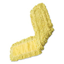 Rubbermaid Trapper Looped-End Dust Mop Head, 12 X 5, Yellow - RCPJ151