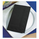 Hoffmaster Dinner Napkins, 2-Ply, 15 X 17, Black, 1000/Carton - HFM180513
