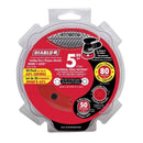 Diablo 5 in. Ceramic Blend Hook and Lock Sanding Disc 80 Grit Coarse 50 pk