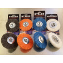 Dico Nyalox 4 in. D X 1/4 in. Aluminum Oxide Wheel Brush Assortment Mandrel Mounted Wheel Brush Asso, Pack of 5