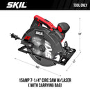 SKIL 15 amps 7-1/4 in. Corded Brushed Circular Saw