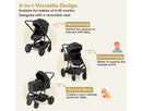3-in-1 Newborn Stroller - Black