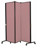 Screenflex Portable Room Divider, Number of Panels 3, 5 ft. 9" Overall Height, 5 ft. 9" Overall Width - HKDL603-DM