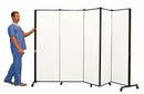 Screenflex Portable Room Divider, Number of Panels 5, 5 ft. 9" Overall Height, 9 ft. 5" Overall Width - HKDL605-DM