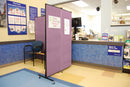 Screenflex Portable Room Divider, Number of Panels 3, 5 ft. 9" Overall Height, 5 ft. 9" Overall Width - HKDL603-DM