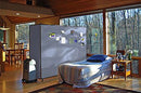 Screenflex Portable Room Divider, Number of Panels 3, 5 ft. 9" Overall Height, 5 ft. 9" Overall Width - HKDL603-DG