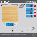 Digital Kitchen Food Scale - Bamboo